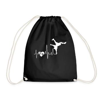 Breakdance Breakdance Heartbeat - Sac de sport léger - noir - Devant