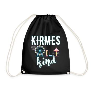 Kirmeskind fun fair Rummel Volksfest showman - Drawstring Bag - black - Front
