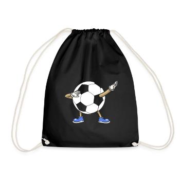 Vêtements de football drôles pour enfants - Sac de sport léger - noir - Devant