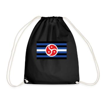 BDSM Flagge Symbol Dom Sub Fetisch Kinky Sex DDLG - Sac de sport léger - noir - Devant