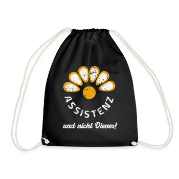 Social Work Assistance Curative Education Nurse - Drawstring Bag - black - Front