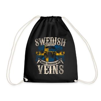Suède - Sac de sport léger - noir - Devant
