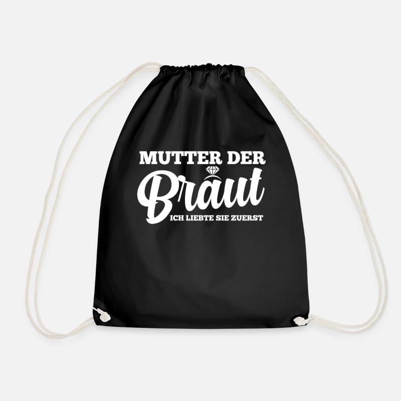 Mutter Der Braut Heirat Hochzeit Junggesellinnenab - Turnbeutel - Schwarz