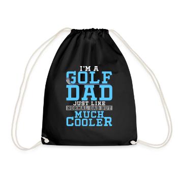 golf - Drawstring Bag - black - Front