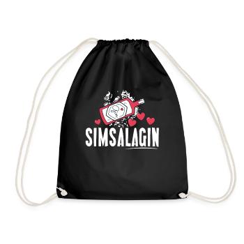 gin - Drawstring Bag - black - Front