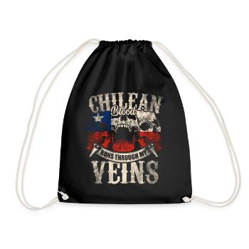 Le sang chilien coule dans mes veines - Sac de sport léger - noir - Devant