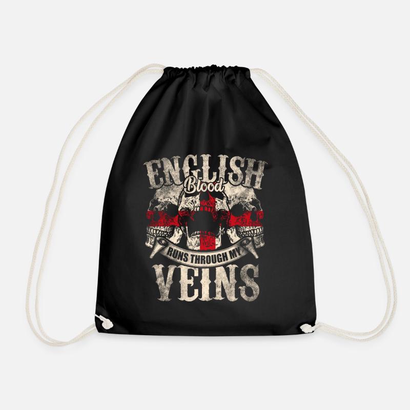 England Engländer - Turnbeutel - Schwarz
