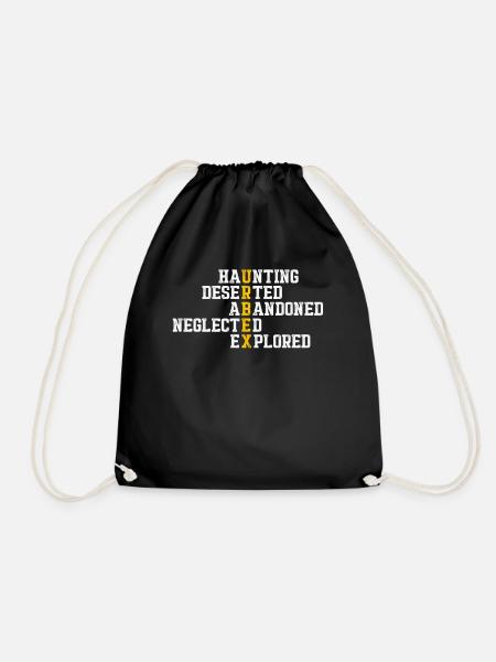 Urbex Urban Exploring Crew - Drawstring Bag - black