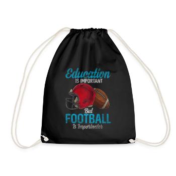 Football américain - Sac de sport léger - noir - Devant