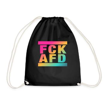 Liberté Égalité FCK AFD Shirt - Turnbeutel - Schwarz - Vorne