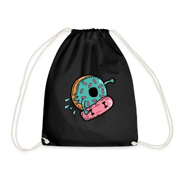 Skateboard à roulettes Donut - Sac de sport léger - noir - Devant
