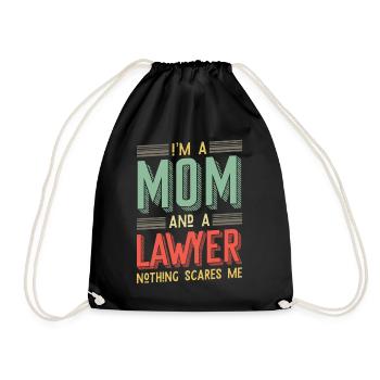 Avocat mère - fête des mères - Sac de sport léger - noir - Devant