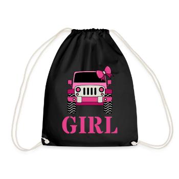 Off Road Girl - Turnbeutel - Schwarz - Vorne