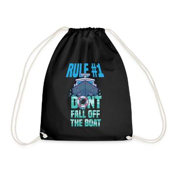 Boat Humor - Drawstring Bag - black - Front