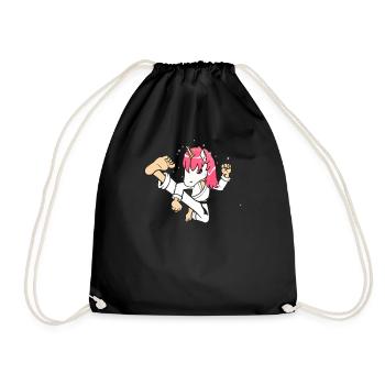 Karaté Licorne Arts martiaux High Kick - Sac de sport léger - noir - Devant