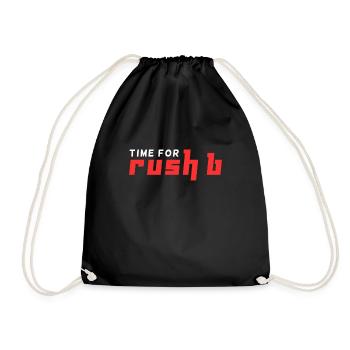 Time for Rush b Gaming CS Gamer Go Insider - Turnbeutel - Schwarz - Vorne