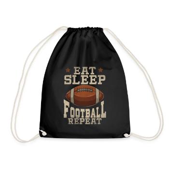 Football américain - Sac de sport léger - noir - Devant