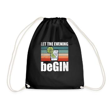 Que la soirée commence - Sac de sport léger - noir - Devant