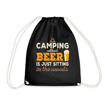 Tentes Camping Camper Caravane Tentes Cadeau - Sac de sport léger - noir - Devant