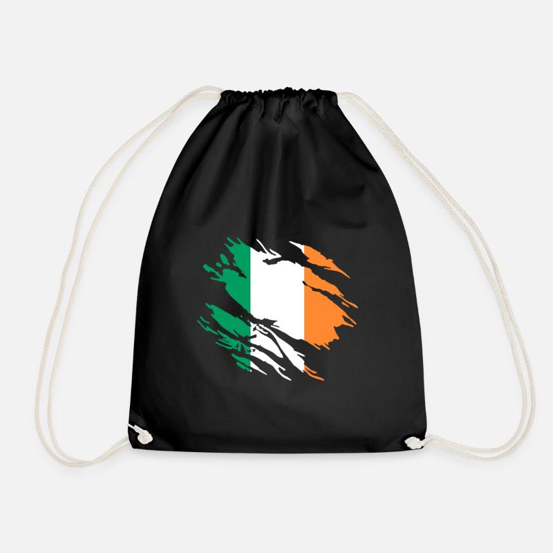 Irland Flagge - Turnbeutel - Schwarz