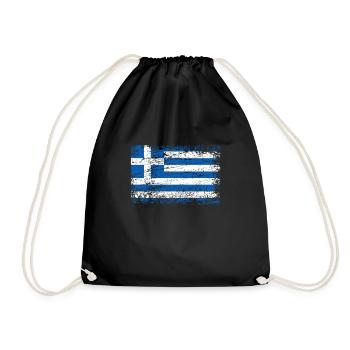 Grèce drapeau grec enseigne utilisé look - Sac de sport léger - noir - Devant