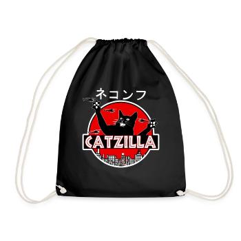 Catzilla Chat - Sac de sport léger - noir - Devant