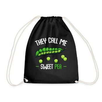 Sie nennen mich Sweet Pea - Turnbeutel - Schwarz - Vorne