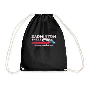 badminton - Drawstring Bag - black - Front
