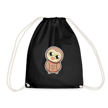 Hiboux - Sac de sport léger - noir - Devant