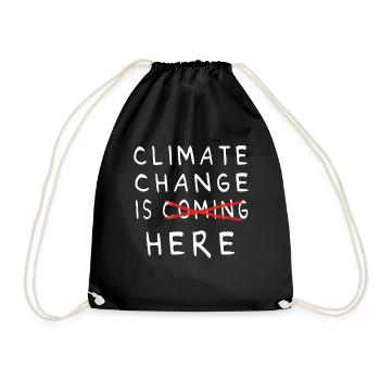 Le changement climatique est là - Sac de sport léger - noir - Devant