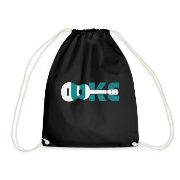 ukulele - Drawstring Bag - black - Front