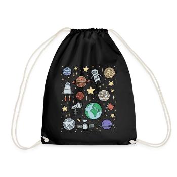 Universe Space Space - Drawstring Bag - black - Front