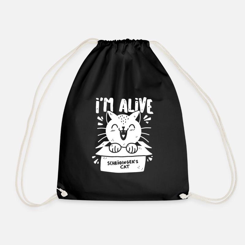 Le chat de Schrödinger - Sac de sport léger - noir