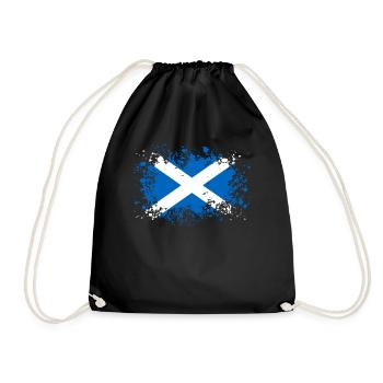 Scotland Scottish Scotland Holiday Gift - Drawstring Bag - black - Front