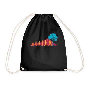 Evolution Lumberjack Tree Cutter Chainsaw Forester - Drawstring Bag - black - Front