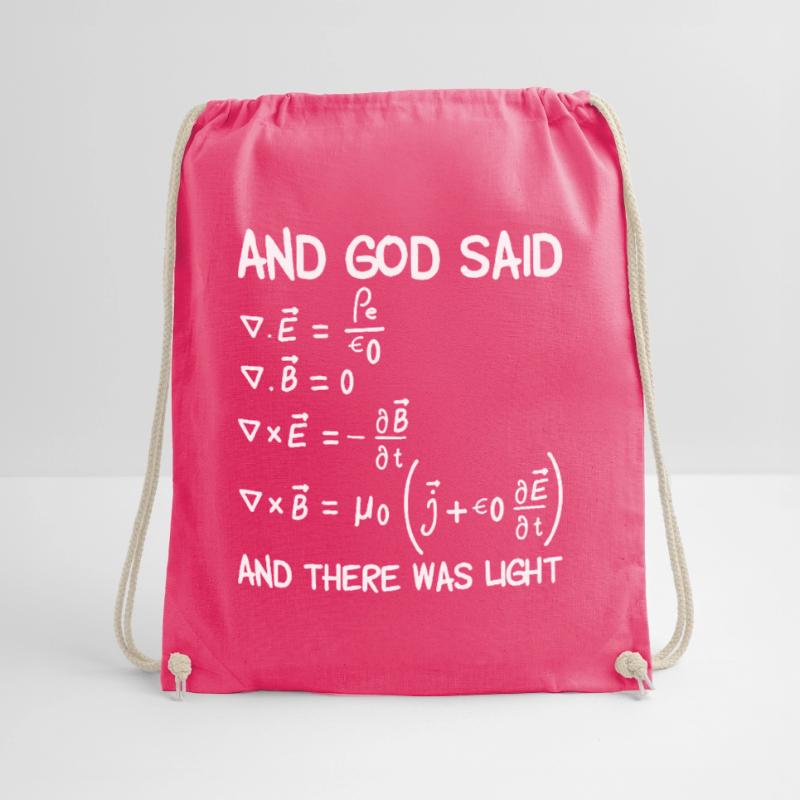 Maxwell equations physics gift electronics engineer Drawstring Bag