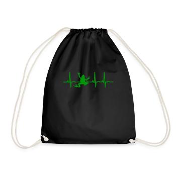 Grenouille animaux battement de coeur EKG grenouilles éleveur - Sac de sport léger - noir - Devant