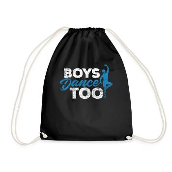 Ballet Boy - Drawstring Bag - black - Front