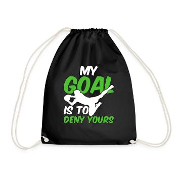 Gardien de but gardien de but cadeau - Sac de sport léger - noir - Devant