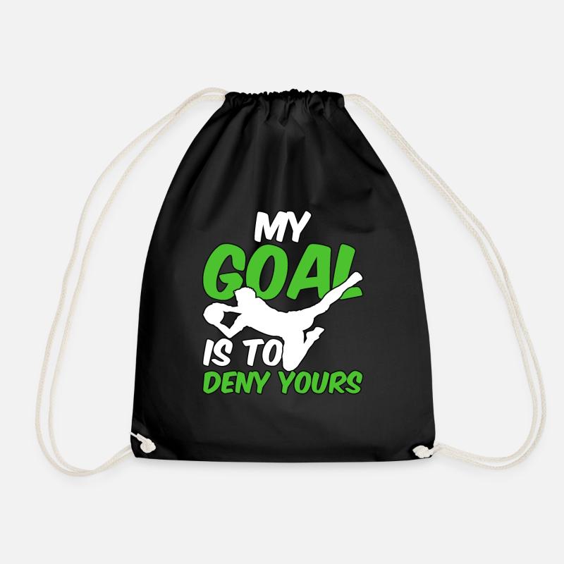 Torwart Keeper Torhüter Geschenk - Turnbeutel - Schwarz