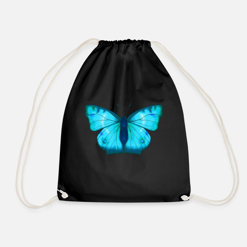 Bleu papillon - Sac de sport léger - noir