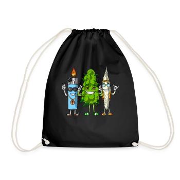 Joint de briquet Weed Bud - Sac de sport léger - noir - Devant