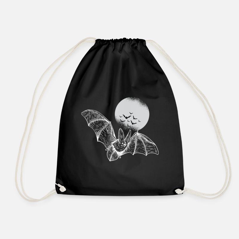 Fledermaus Halloween Fledermäuse gruslig - Turnbeutel - Schwarz