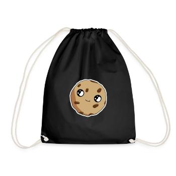 Cookie Sourire Biscuit Cartoon Cookie - Sac de sport léger - noir - Devant