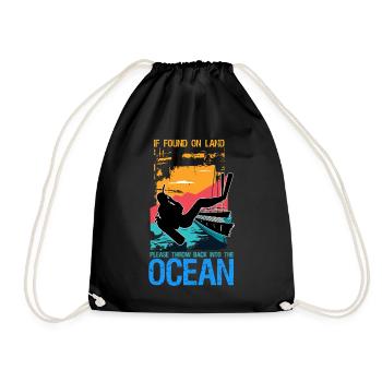 Plongée plongée en disant cadeau - Sac de sport léger - noir - Devant