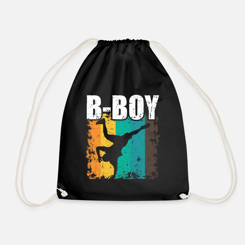 B-Boy Breakdance Kinder Breakdance - Turnbeutel - Schwarz