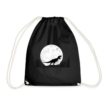 Tyrannosaure dinosaure - Sac de sport léger - noir - Devant