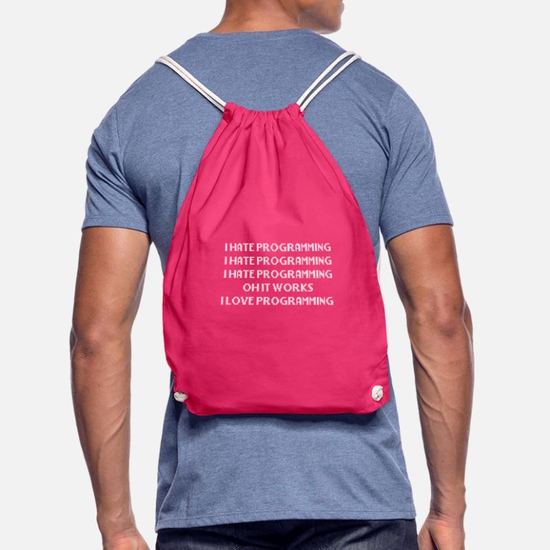 I Hate Programming Programmer Programmer Drawstring Bag