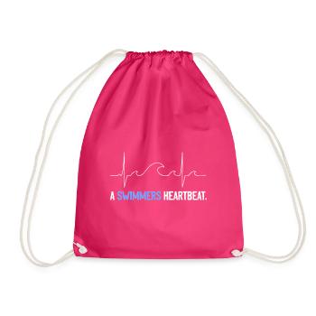 Schwimmen - Turnbeutel - Fuchsia - Vorne