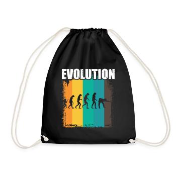 Billard Evolution - Turnbeutel - Schwarz - Vorne
